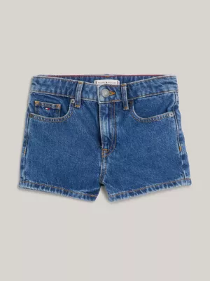 Shorts jeans de cintura média estilo namorada