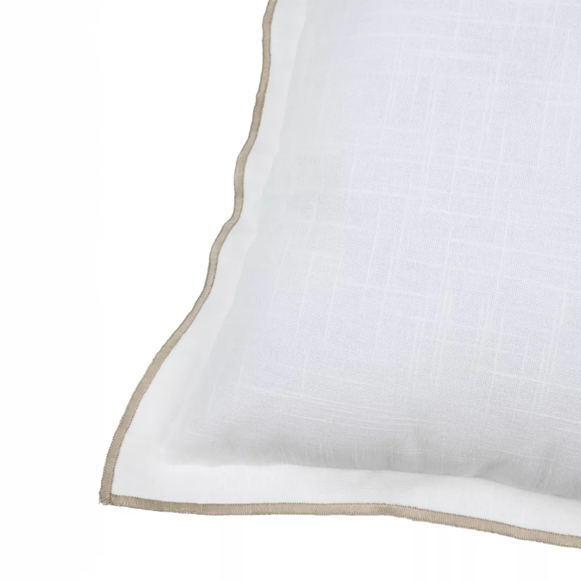 Coussin carré coton (45 x 45 cm) Helios Blanc