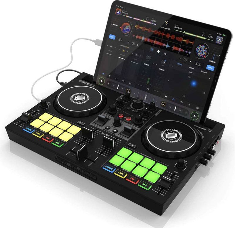 Reloop - Buddy DJ-Controller - Zwart - Aluminium - Voor iOS en Android