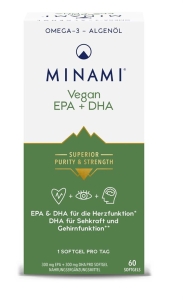 MINAMI Vegan EPA + DHA Softgels, 60 Stück