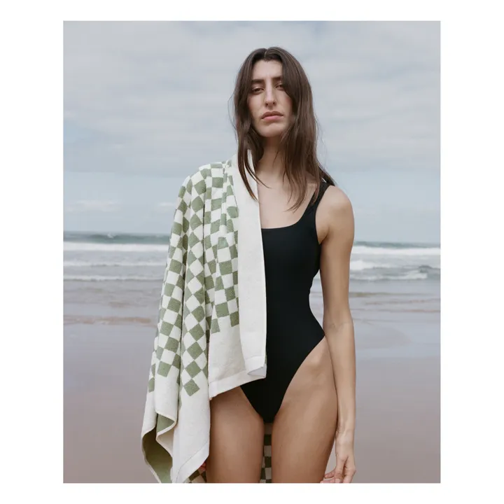 Baina Serviette de plage Roman | Vert