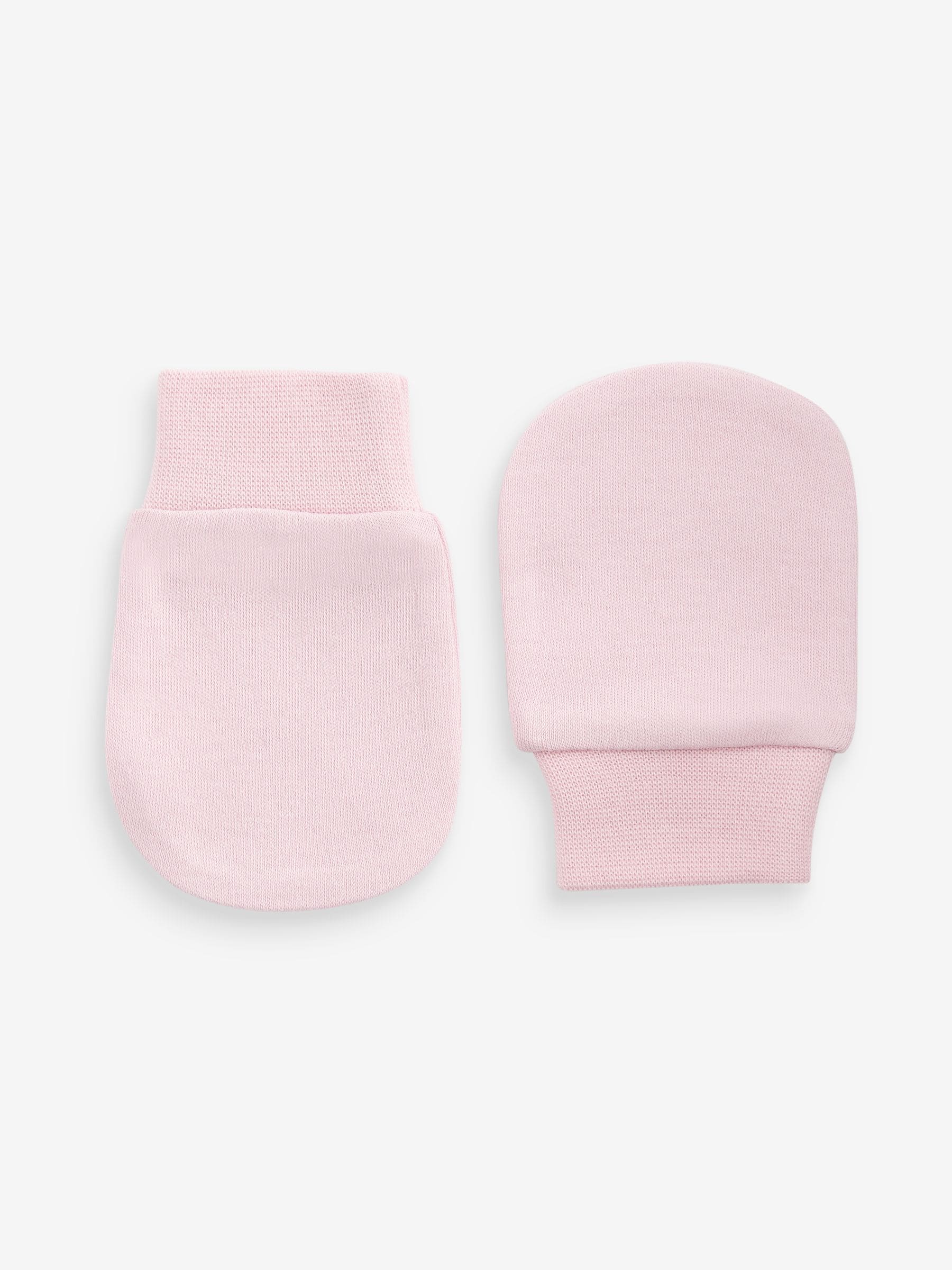 Roze - 3 Paar antikrabwantjes voor baby's