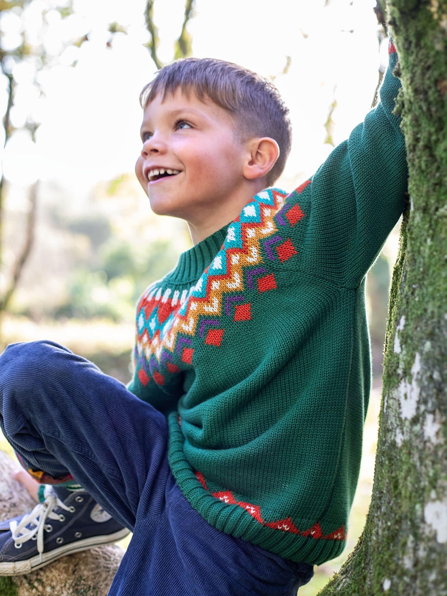 Frugi Green Fyfe Knitted Jumper