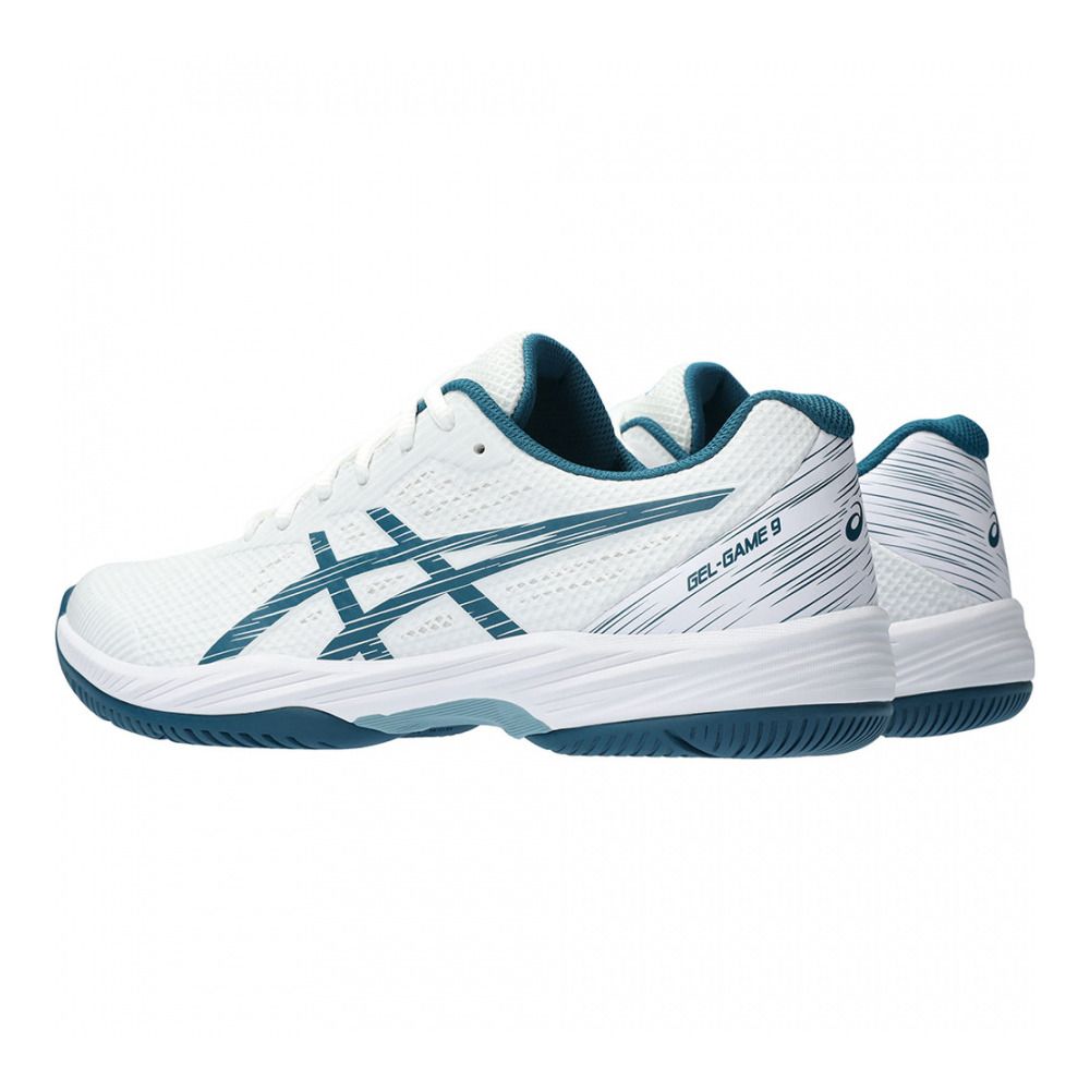 Asics GEL-GAME 9 - Chaussures de tennis Homme white/restful teal