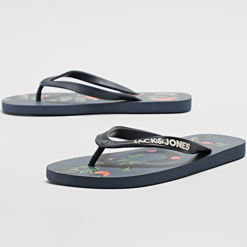 Tongs Logo Palm Bleu Marine