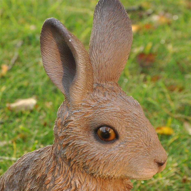 Dazikemo Dekofigur Gartenfigur Hase 10 x 14 x 27 cm