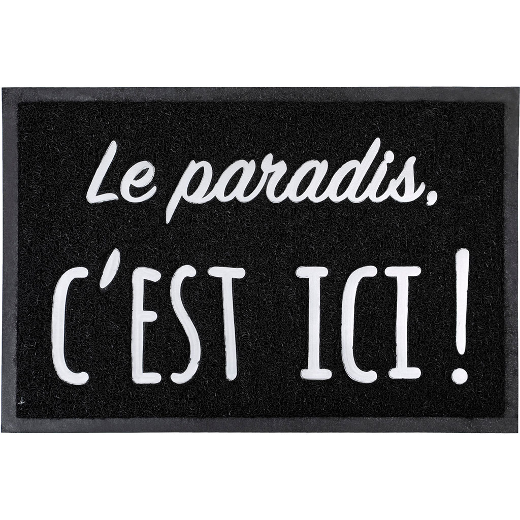 Tapis d'entrée LE PARADIS en polypropylène 40x60cm