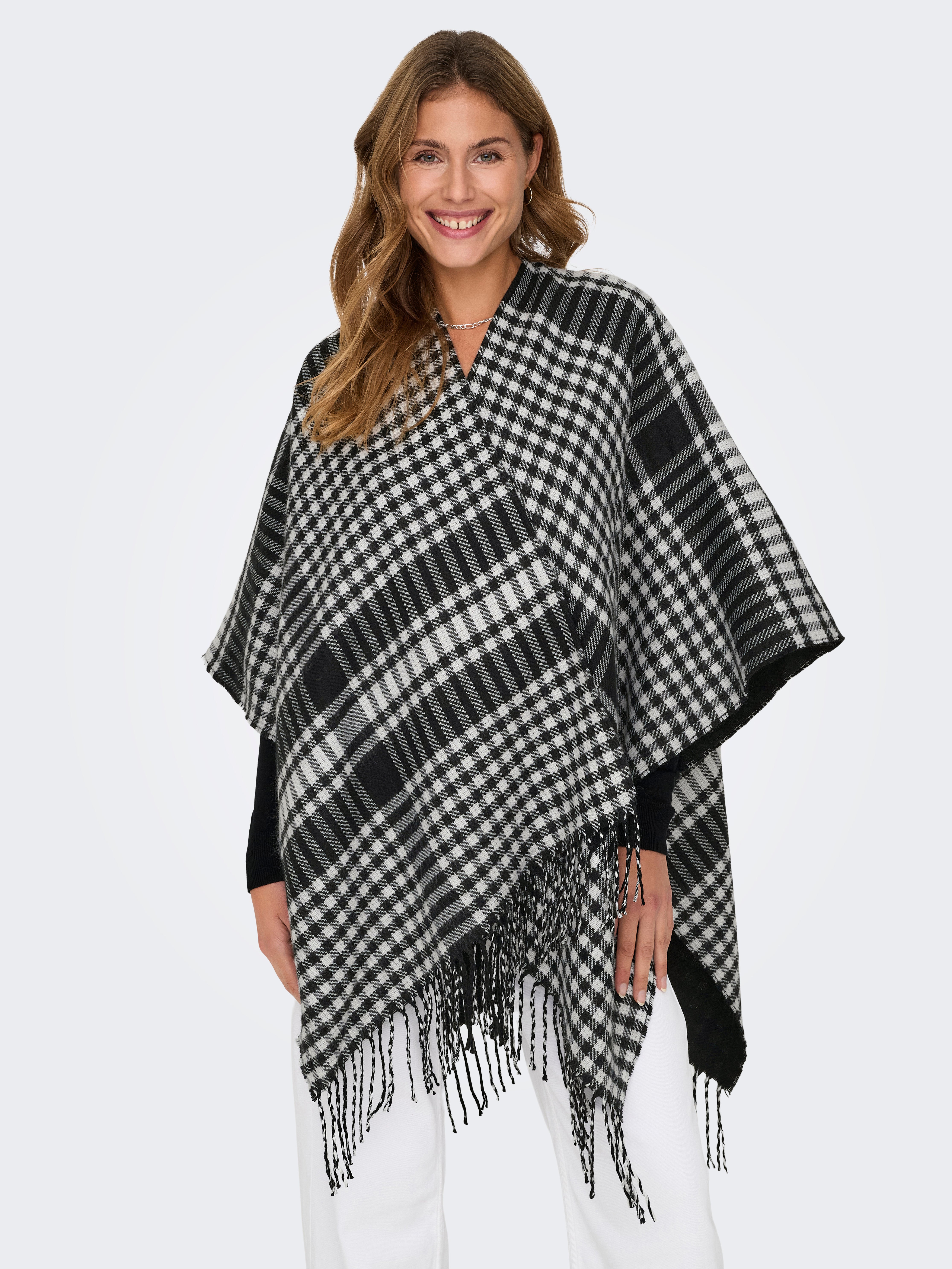 ONLVIOLET Poncho Black
