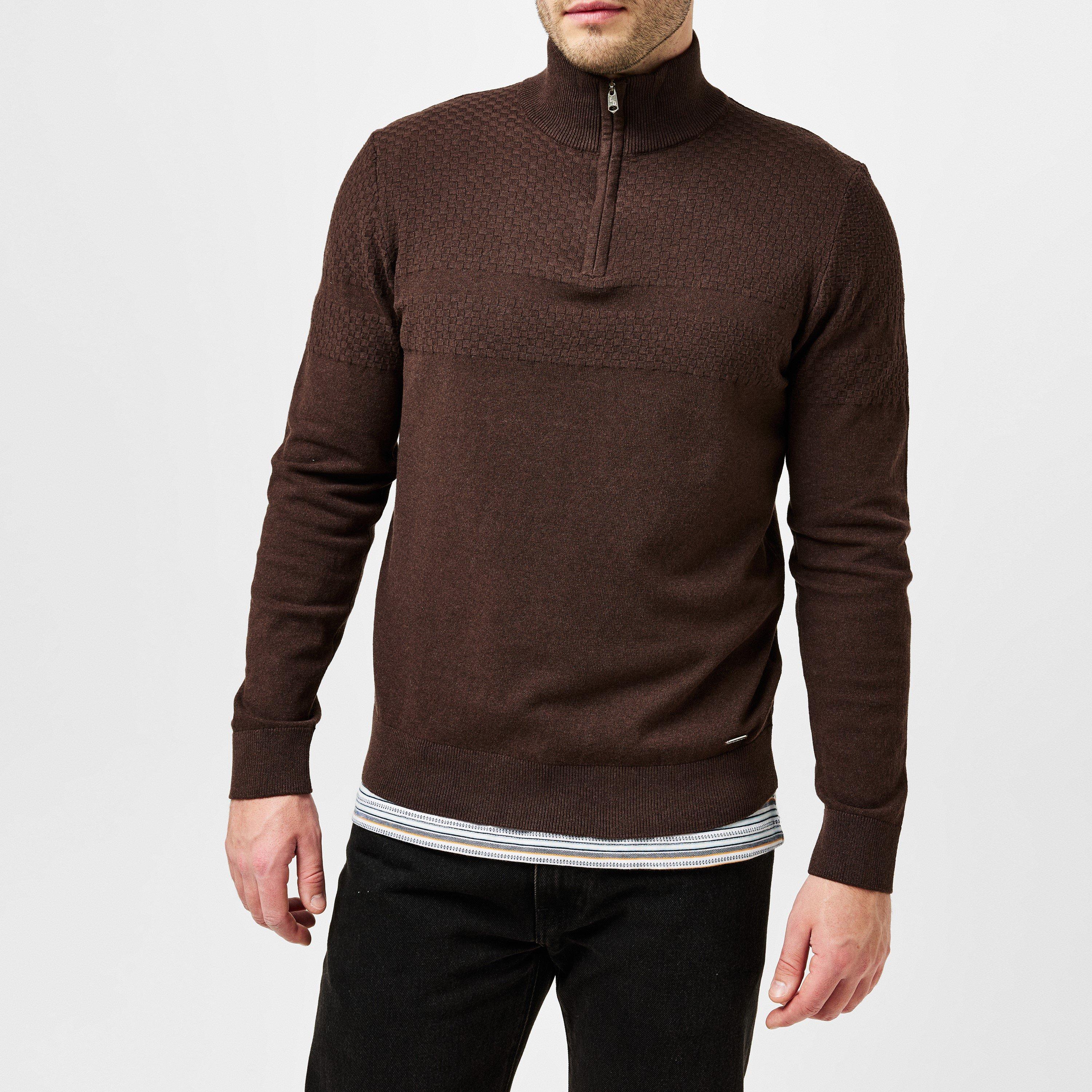 Threadbare ThreadbarequarterZip Longford Jumper Mens