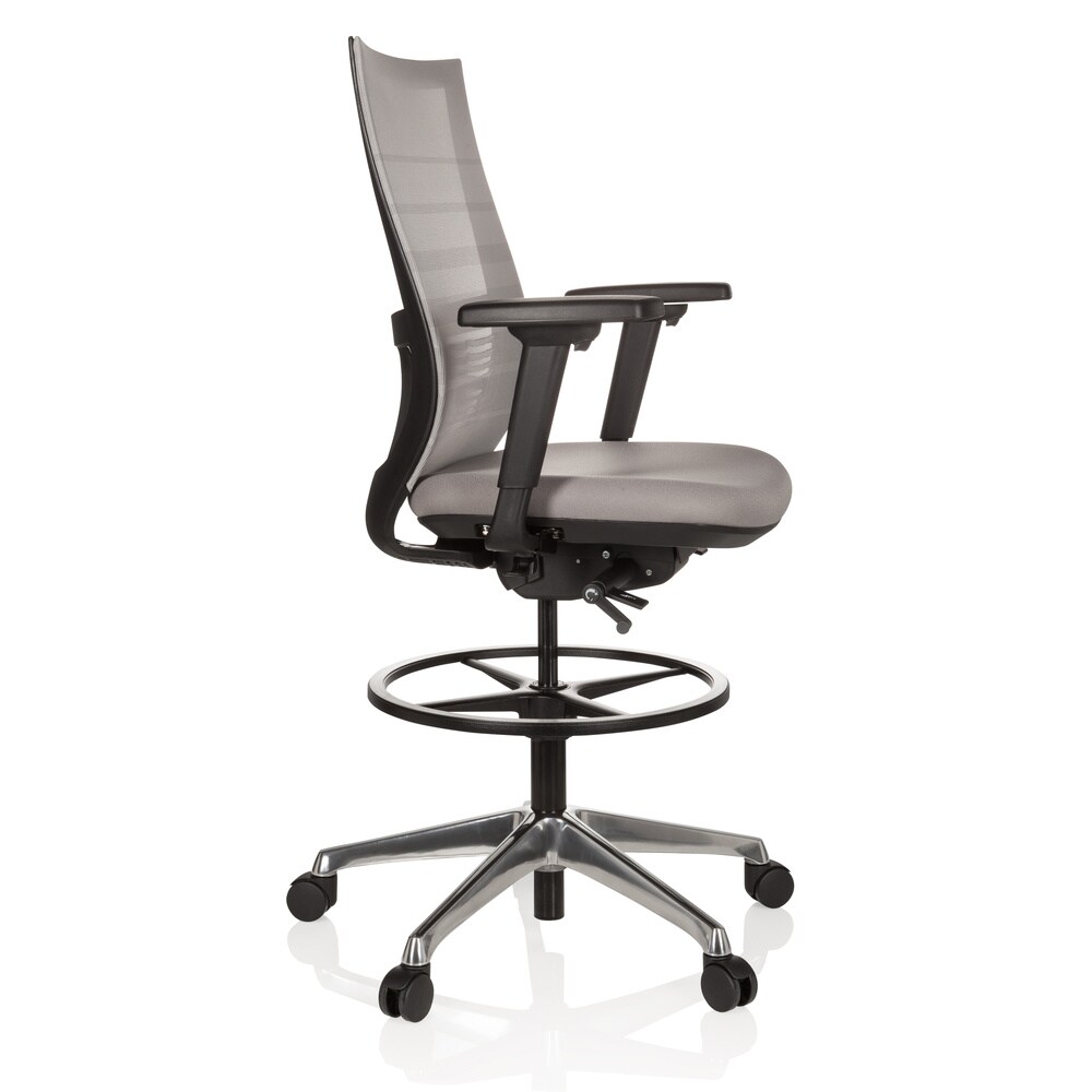Counterstuhl TOP WORK 98 Stoff/Netzstoff mit Armlehnen (höhenverstellbar) hjh OFFICE