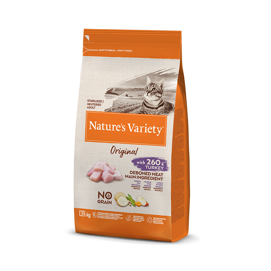 Nature's Variety Original Adulto Esterilizado Pavo pienso para gatos