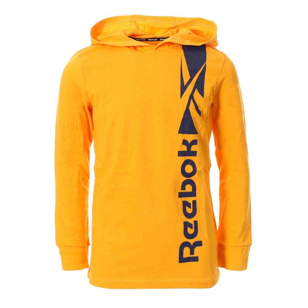 Reebok T-shirt Manches longues capuche Orange Garçon Reebok Hoodie