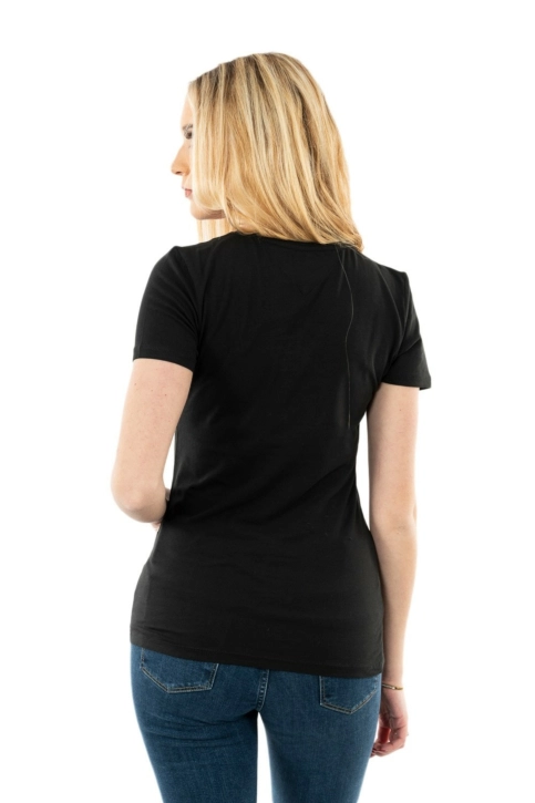 Tee shirt tommy jeans skinny stretch bds black