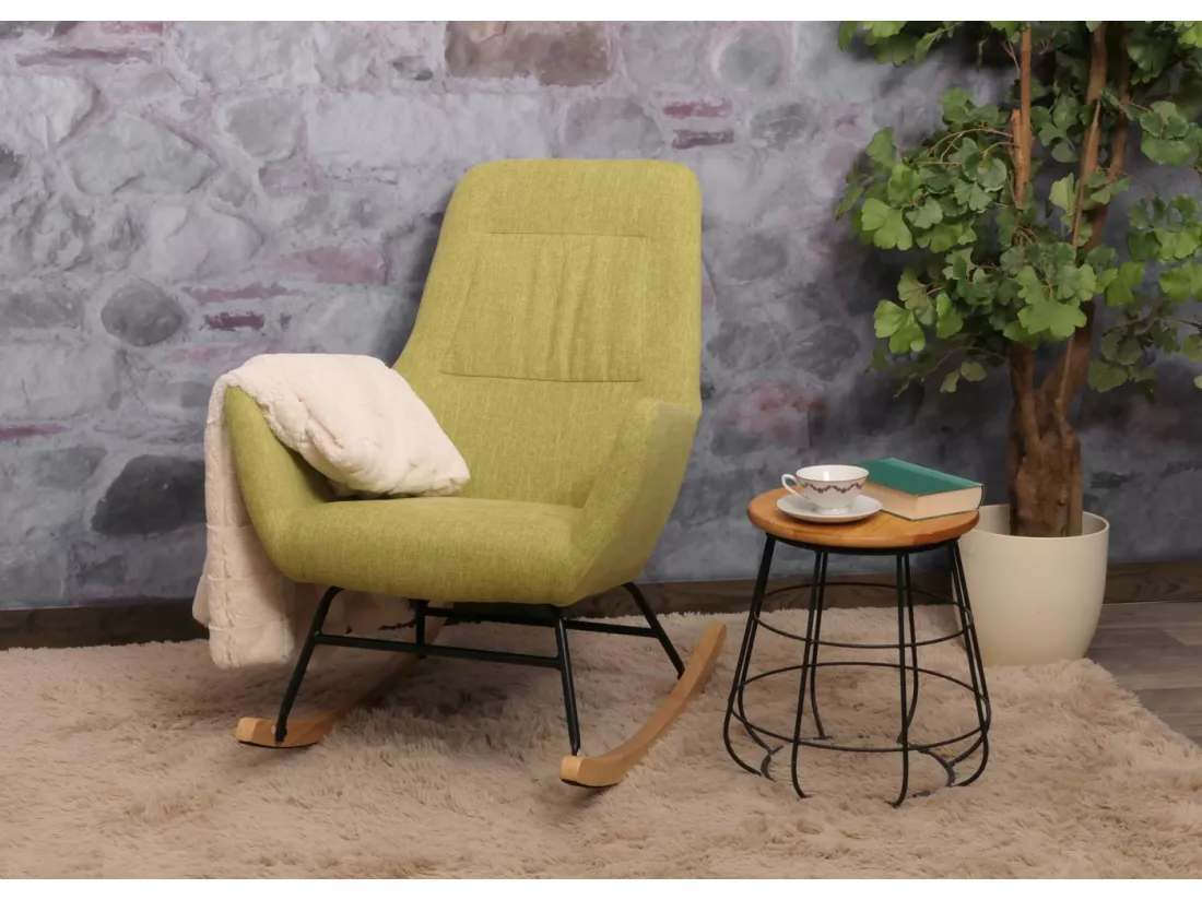 Chaise à bascule MCW-N13, vert