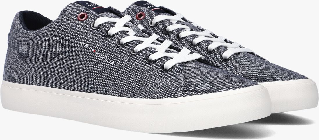 TOMMY HILFIGER blauwe tommy hilfiger lage sneakers th hi vulc core low chambray