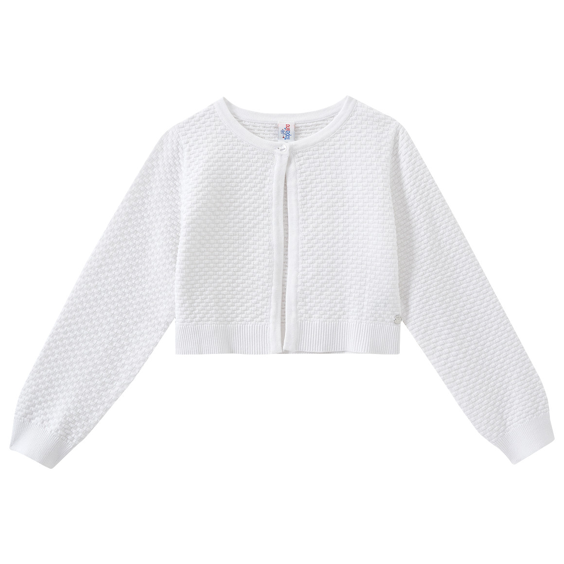 Topolino Mädchen Bolero mit Strukturmuster weiss