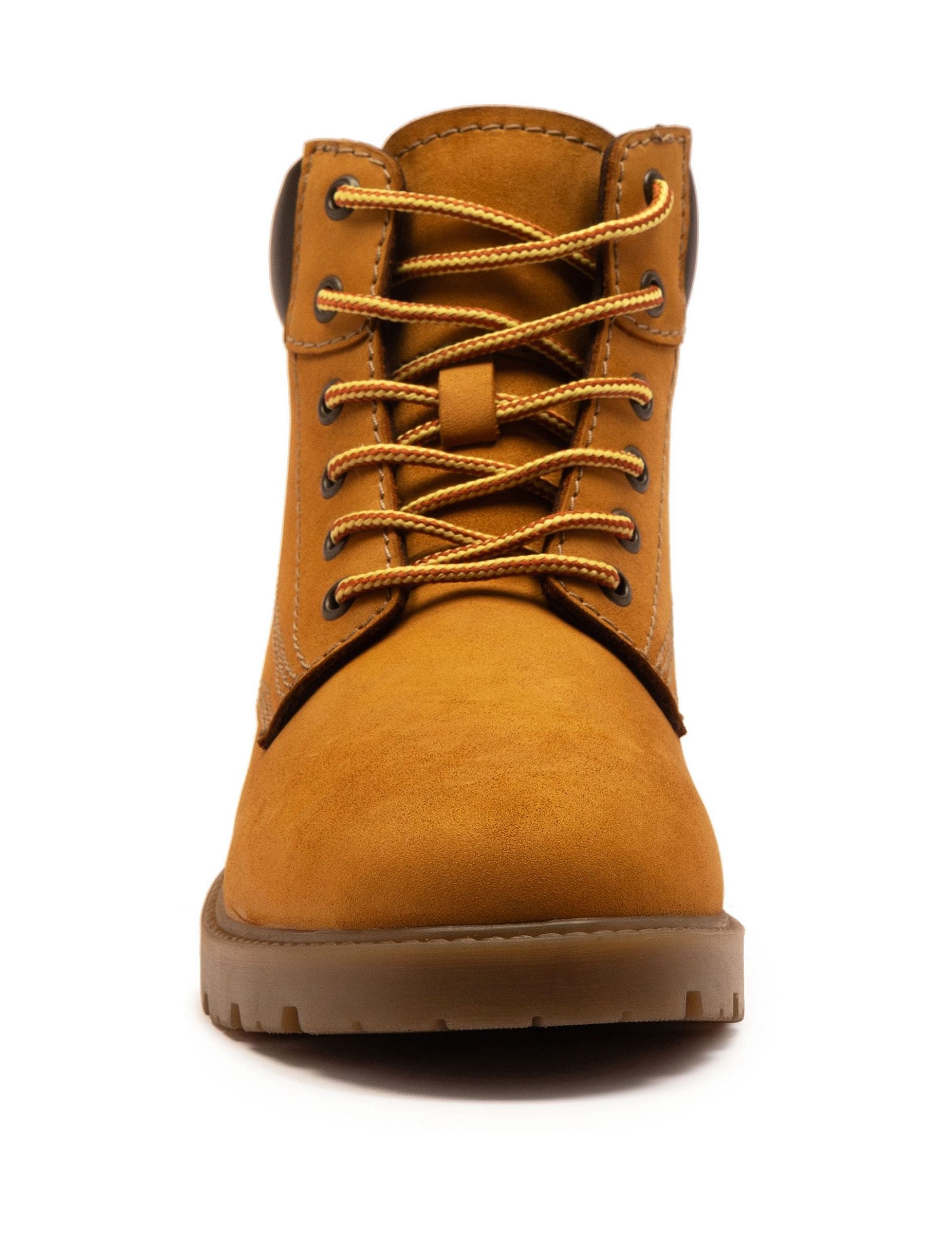 Geel - Off The Hook Solo Leren Vetersluiting Casual Enkel Boots