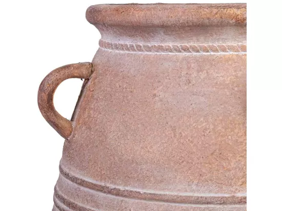 Vase en magnésium marron 37x37x56h cm