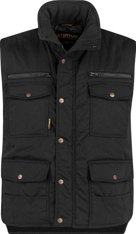 ST?RVIK Pocket Bodywarmer Winddicht - Zwart - 4 Seizoenen Heren