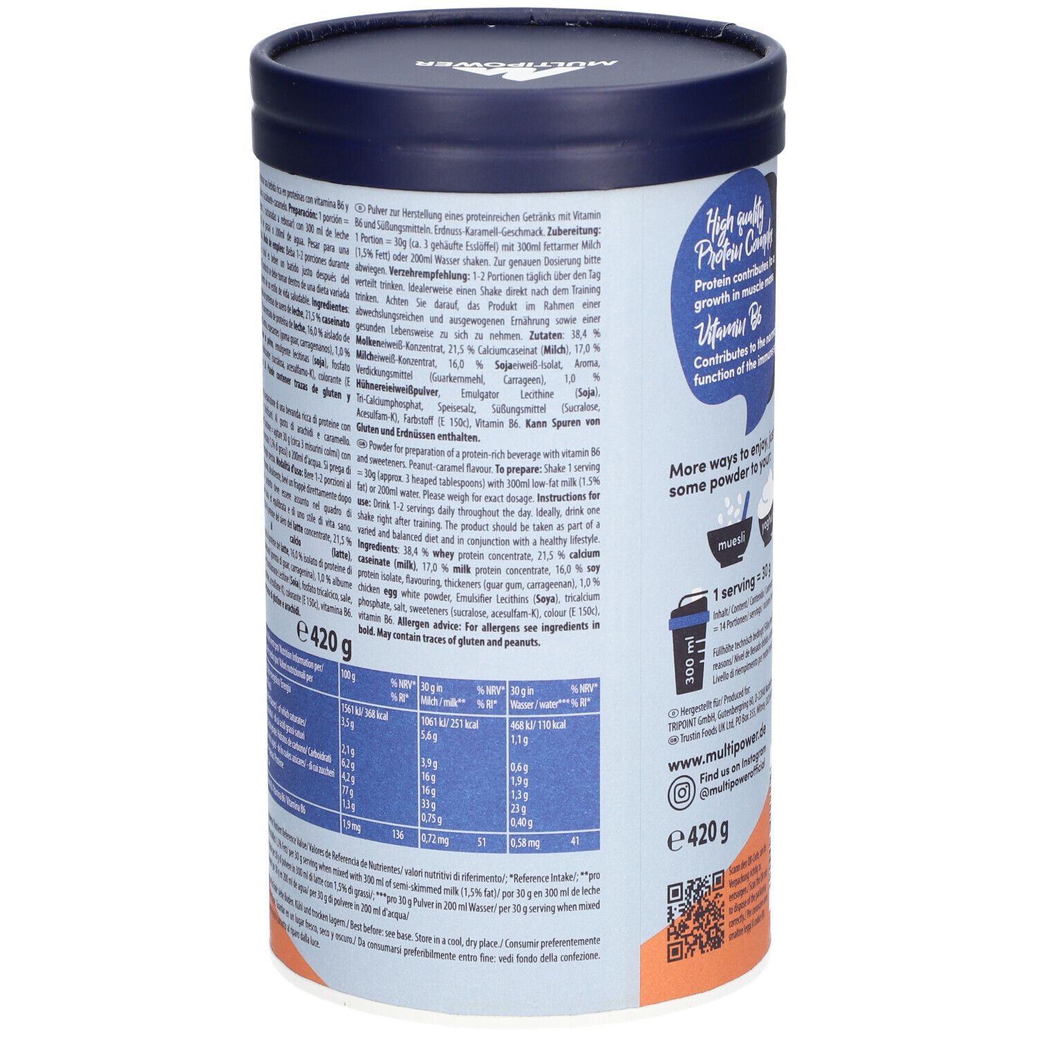 Multipower Creamy Protein Erdnuss KaramelL
