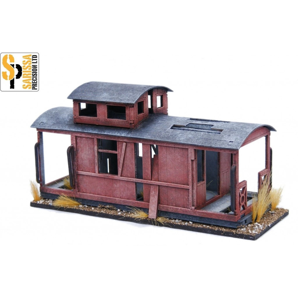 Old West Ghost Town Derelict Caboose Railway Car