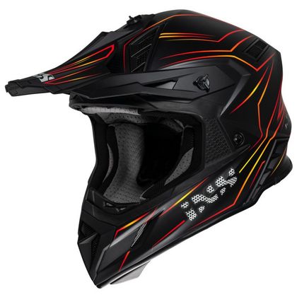 Casque cross IXS IXS189FG 2.0 2023 - Noir / Rouge