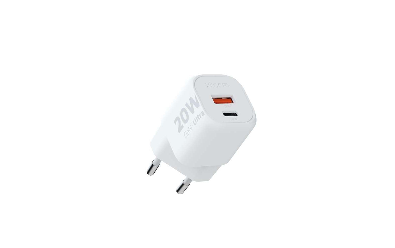 USB-Wandladegerät XEC020Schnellladefähiges Ladegerät mit USB-C & USB-A