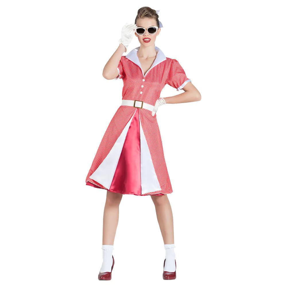 Rock N Roll 50S Jurk Roze Dames