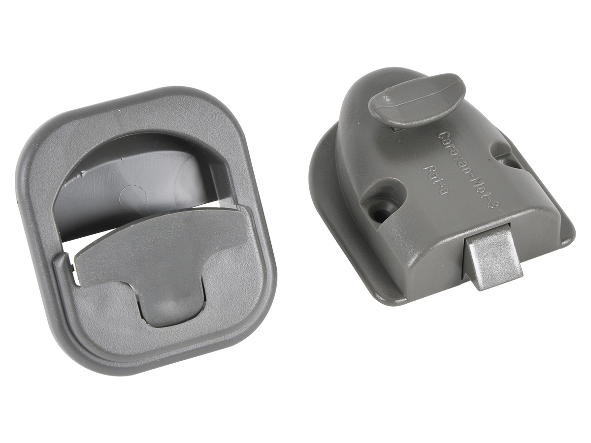 Obelink afsluitbaar inbouw kastdeurslot - grey