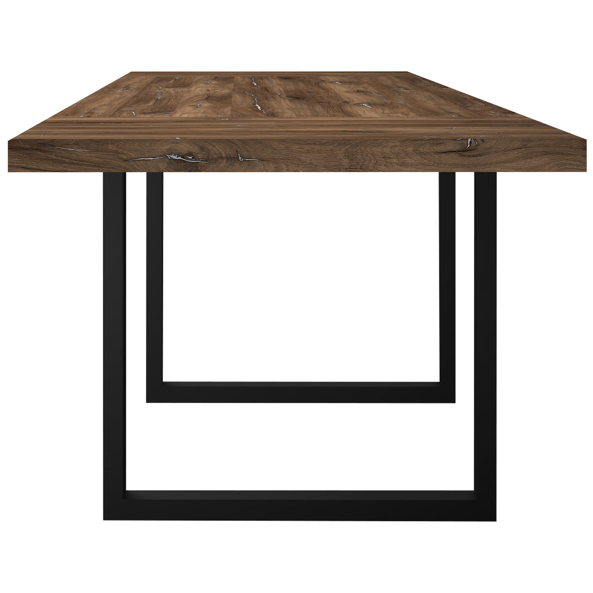 Tisch-Untergestell - schwarz - U-Form - 72 cm hoch