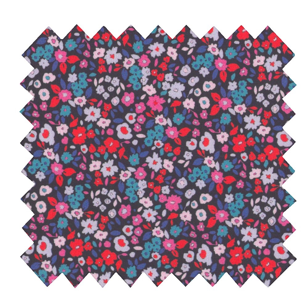 Coupon Tissu 50 Cm Romance Fleurie