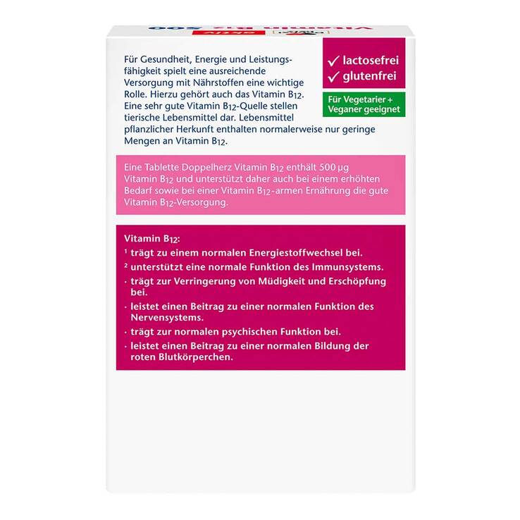 Doppelherz Vitamin B12 500 Tabletten, 120 St