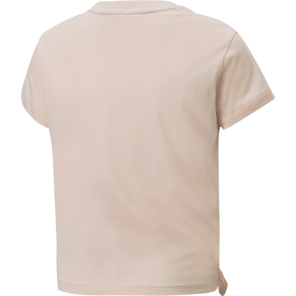 Puma Essentials+ Logo Knotted T-Shirt Mädchen rose quartz