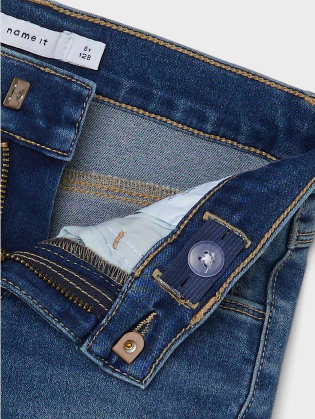 NAME IT slim fit denim short NKFSALLI medium blue denim