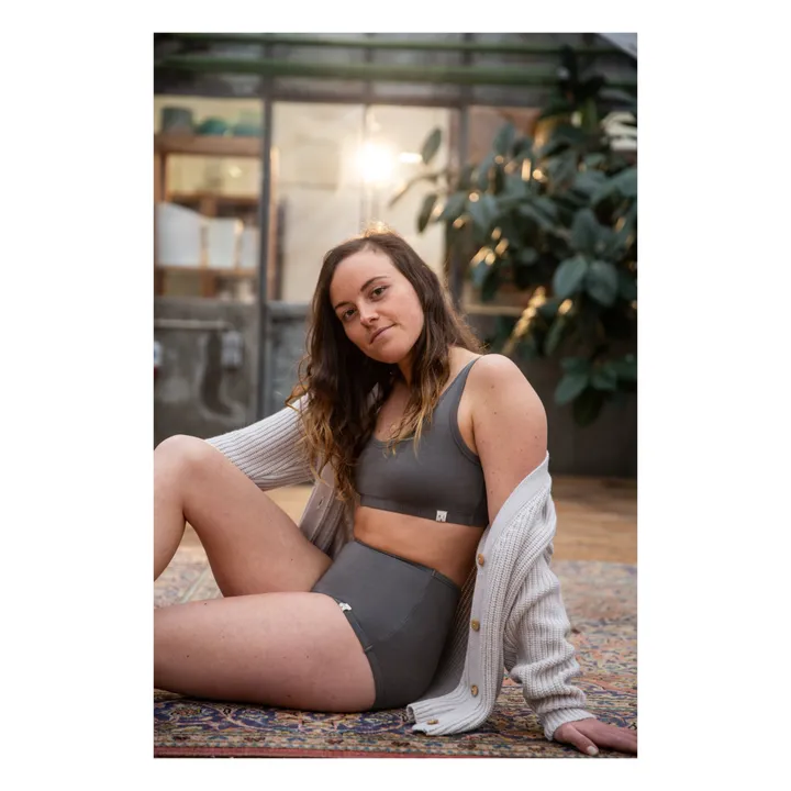 Matona Brassière Basic Coton Bio - Collection Femme  | Gris anthracite