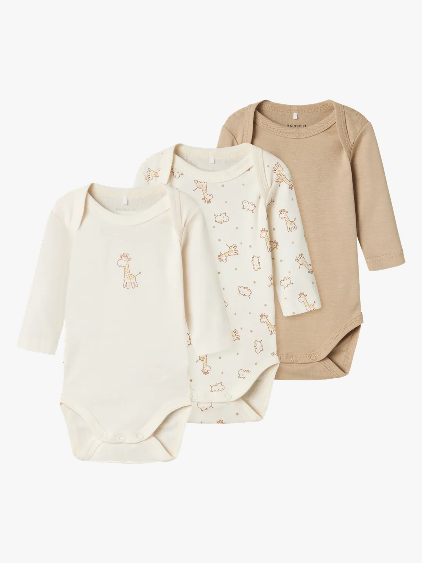 Body 3-Pakk Long Sleeve Jet Stream Giraffe