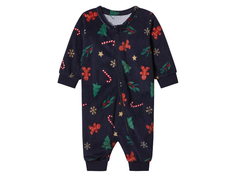Velours baby kerstpyjama
