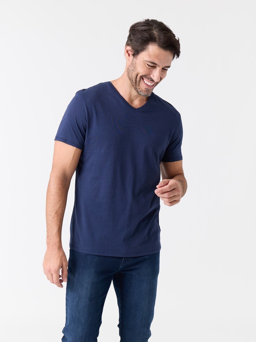 Rizzo v-hals t-skjorte Dress Blues
