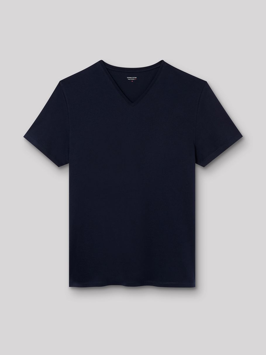 Tee-shirt col v uni