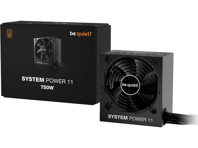be quiet! Netzteil System Power 11 750 W ATX-Netzteil mit 750 W Leistung und 80 Plus Bronze Zertifizierung