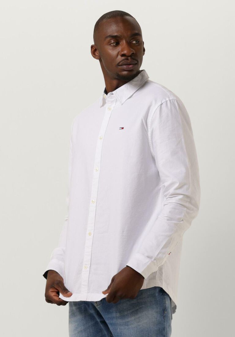 TOMMY JEANS witte tommy jeans casual overhemd tjm classic oxford shirt