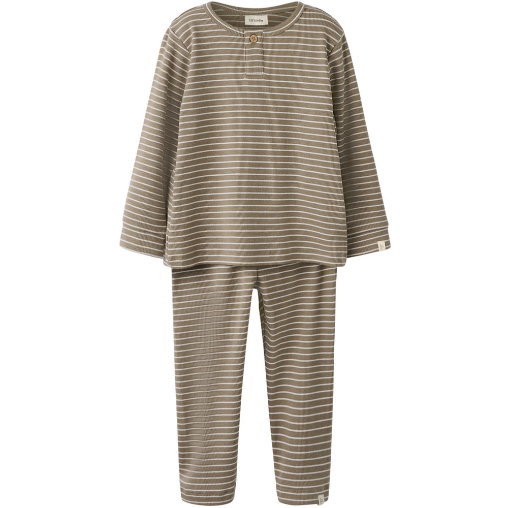 Køb Lil'Atelier Sepia Tint Turtledove Nmmgago Ls Night Sæt Lil