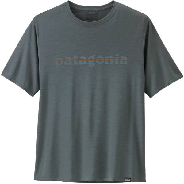 T-shirt randonnée PATAGONIA M'S CAP COOL DAILY GRAPHIC SHIRT '73 TEXT LOGO: NOUVEAU GREEN X-DYE