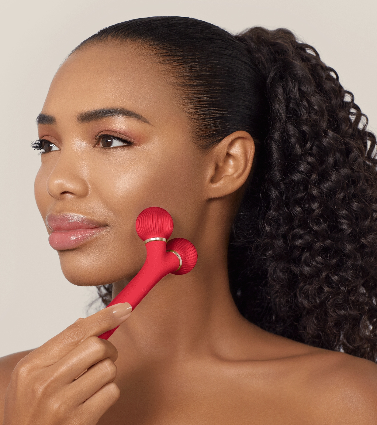 GESKE - *I love myself* - Rolo Facial Sônico 4 em 1 - Red