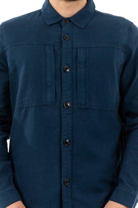 chemise barbour mos0090 bl54 indigo