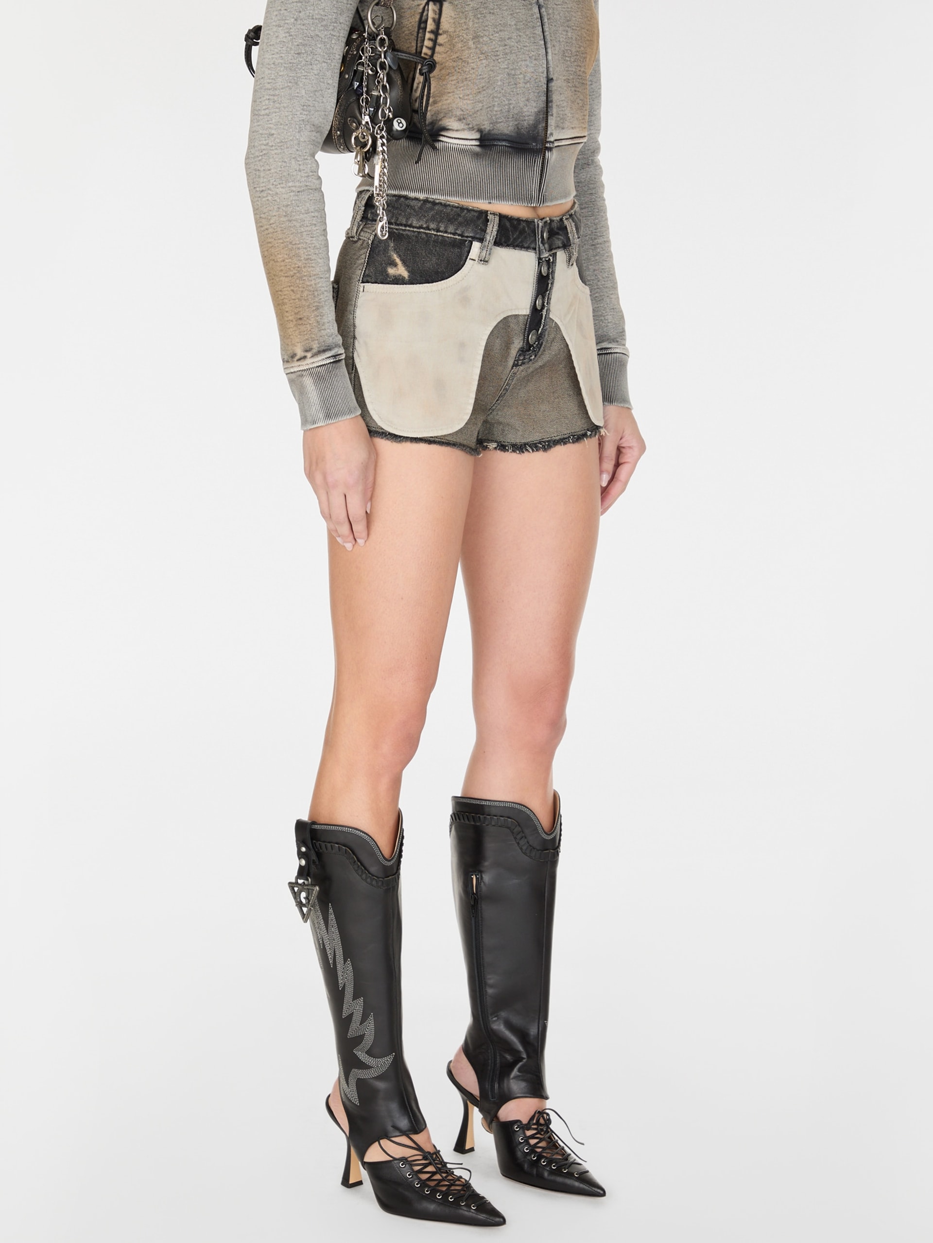 short jeans invertido