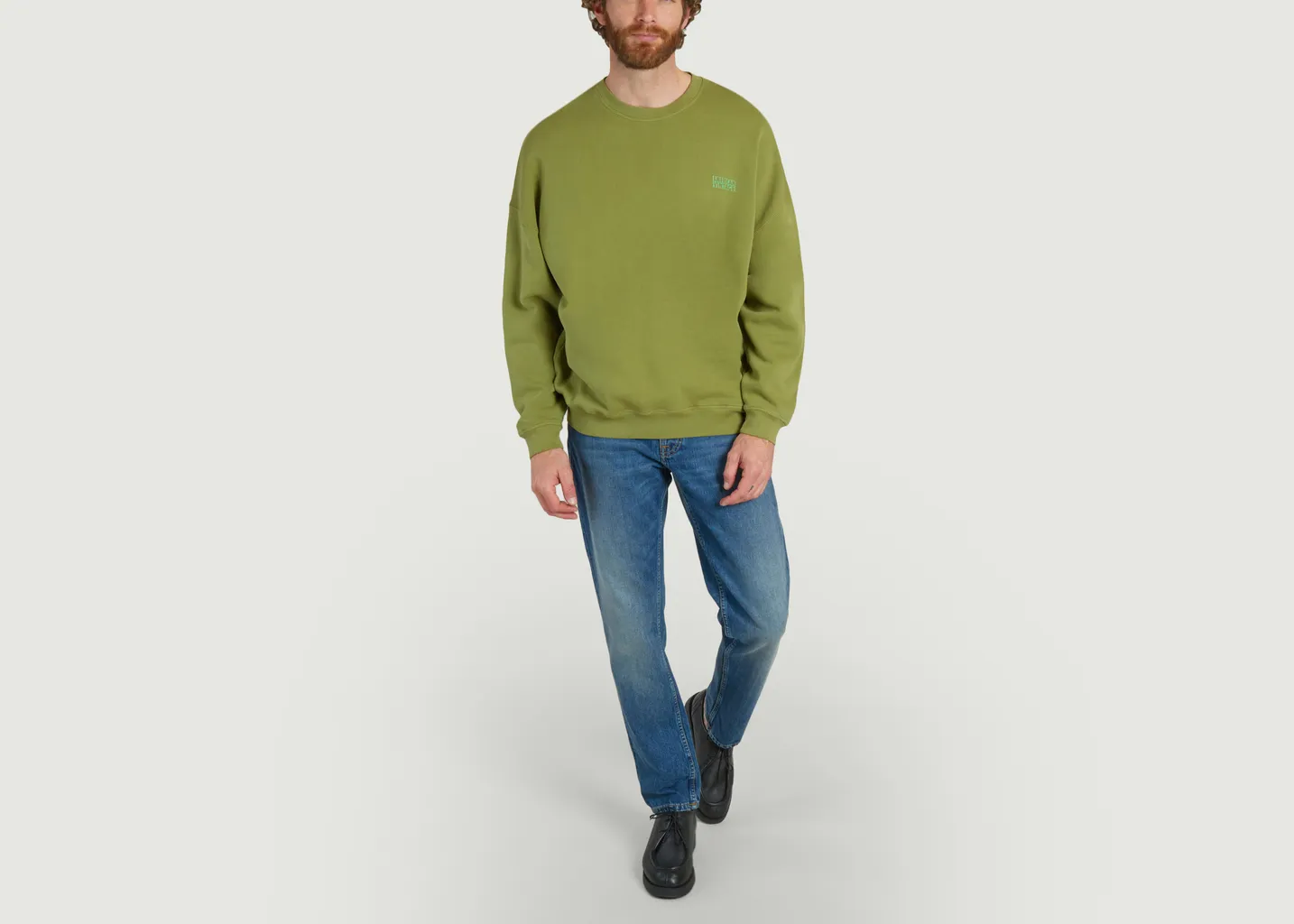 Sweatshirt siglé coupe ample Izubird American Vintage