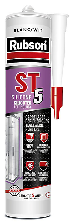 Mastic Rubson ST5 Sanitaire Multi-Usages blanc cartouche 300ml