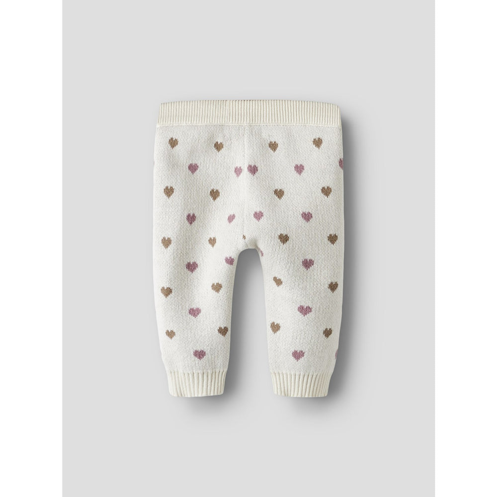 Køb Lil'Atelier Turtledove Sepia Tint Nbfsaran Strik Bukser Heart Lil