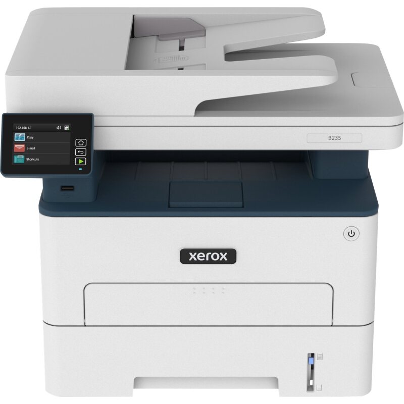 Xerox B235 copie/impression/numérisation/télécopie recto verso sans fil A4, 34 ppm, PS3 PCL5e/6, chargeur automatique de documents, 2 magasins, total 251 feuilles